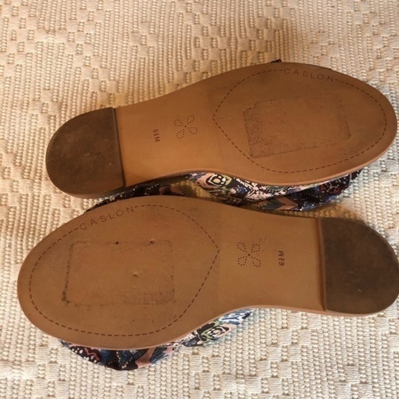 Caslon Darcie Morrocan Bow Fabric Slide Sandal 6.5 - Picture 10 of 13